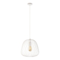 Luster na lanku OVELLA 1xE27/15W/230V priemer 36 cm krémový