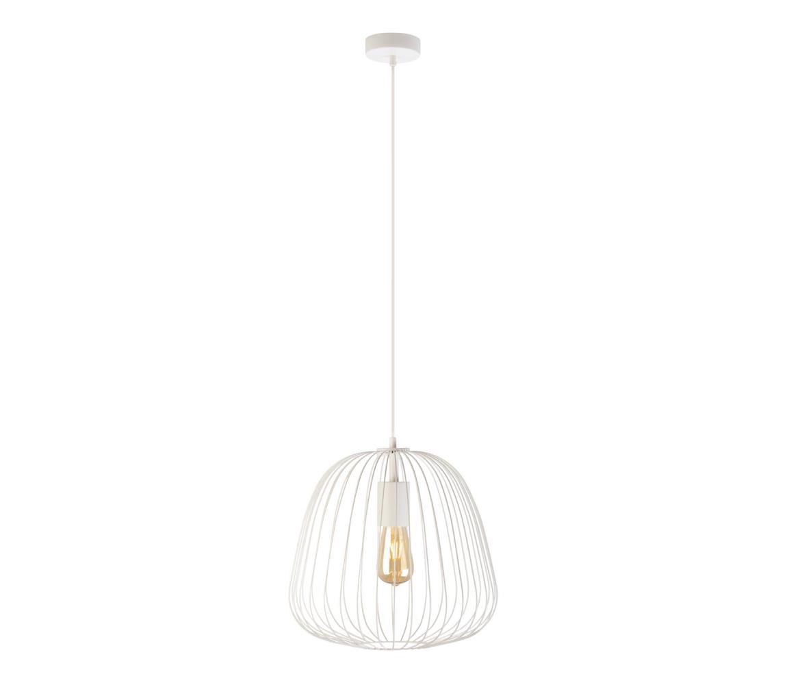 Luster na lanku OVELLA 1xE27/15W/230V priemer 36 cm krémový W-KM 1369/1 SAND