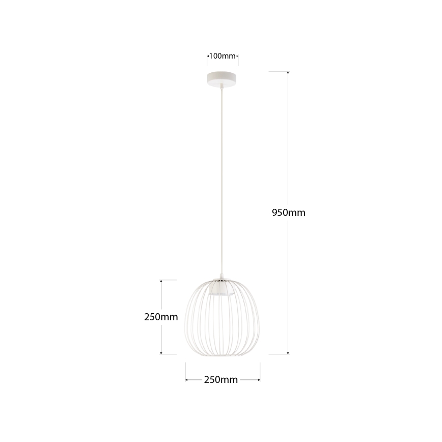 Luster na lanku OVELLA 1xGX53/10W/230V pr. 25 cm krémový