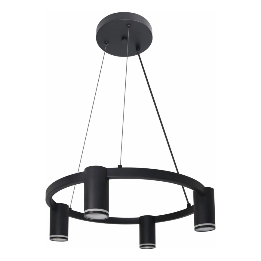 Luster na lanku PARIS 4xGU10/12W/230V čierna