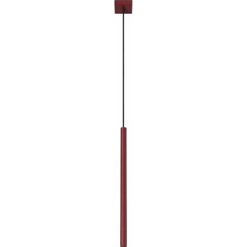 Luster na lanku PASTELO 1xG9/8W/230V červený
