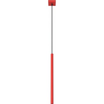 Luster na lanku PASTELO 1xG9/8W/230V červený