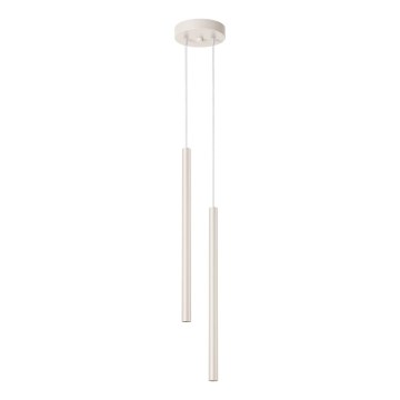 Luster na lanku PASTELO 2xG9/8W/230V krémová
