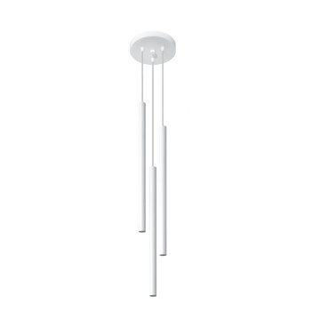 Luster na lanku PASTELO 3xG9/12W/230V biela