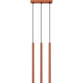 Luster na lanku PASTELO 3xG9/8W/230V červená