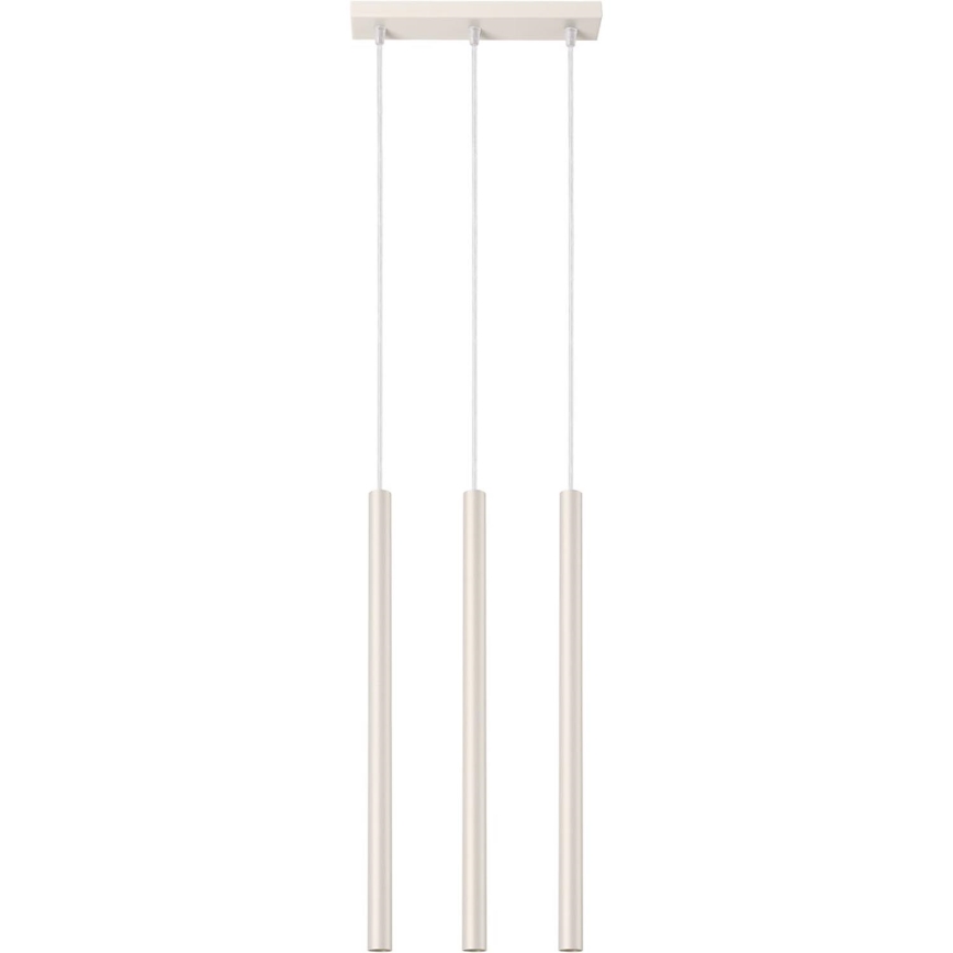 Luster na lanku PASTELO 3xG9/8W/230V krémová