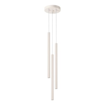 Luster na lanku PASTELO 3xG9/8W/230V krémová