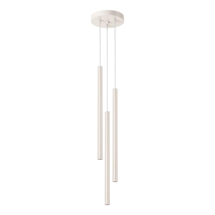 Luster na lanku PASTELO 3xG9/8W/230V krémová