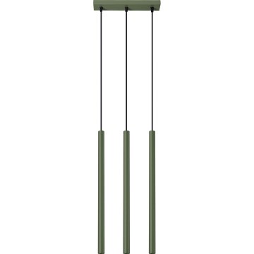 Luster na lanku PASTELO 3xG9/8W/230V zelená