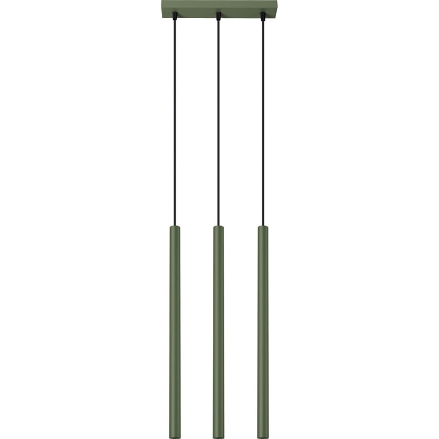 Luster na lanku PASTELO 3xG9/8W/230V zelená