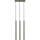 Luster na lanku PASTELO 3xG9/8W/230V zelená