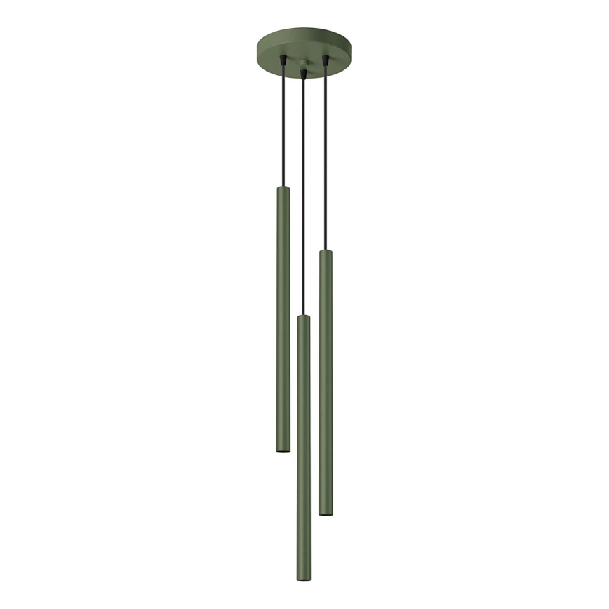 Luster na lanku PASTELO 3xG9/8W/230V zelená