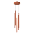 Luster na lanku PASTELO 5xG9/8W/230V červená