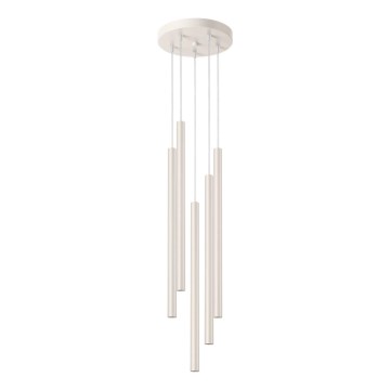 Luster na lanku PASTELO 5xG9/8W/230V krémová