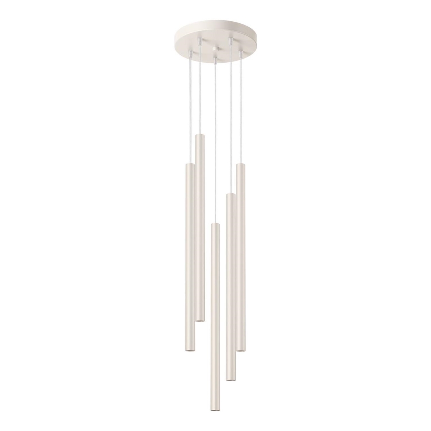Luster na lanku PASTELO 5xG9/8W/230V krémová