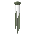 Luster na lanku PASTELO 5xG9/8W/230V zelená
