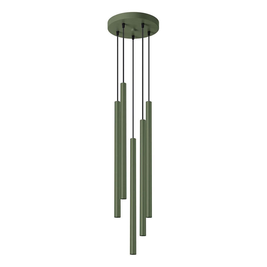 Luster na lanku PASTELO 5xG9/8W/230V zelená