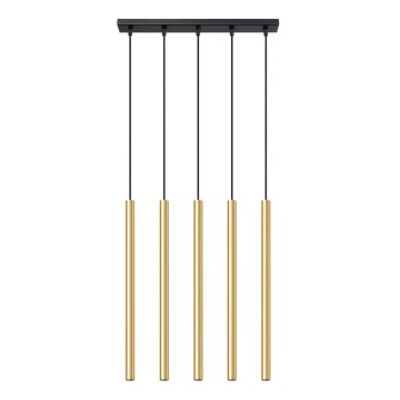 Luster na lanku PASTELO 5xG9/8W/230V zlatá