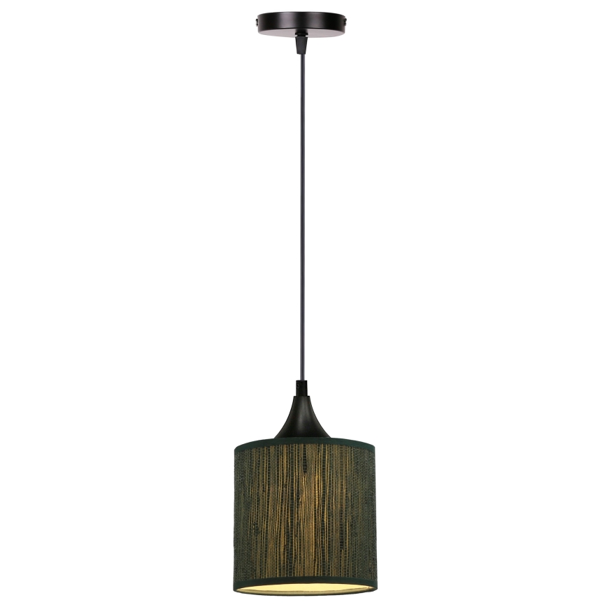 Luster na lanku PATTI 1xE27/60W/230V pr. 15 cm zelená