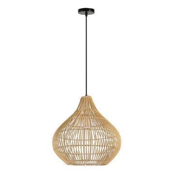 Luster na lanku PELO 1xE27/40W/230V pr. 40 cm ratan