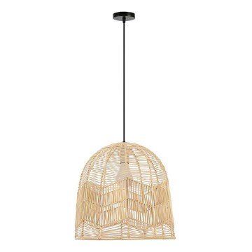 Luster na lanku PELO 1xE27/40W/230V pr. 50 cm ratan