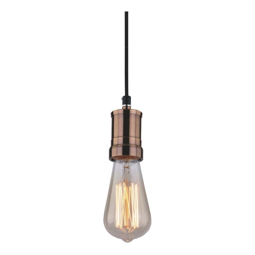 Luster na lanku PENDA 1xE27/15W/230V medená