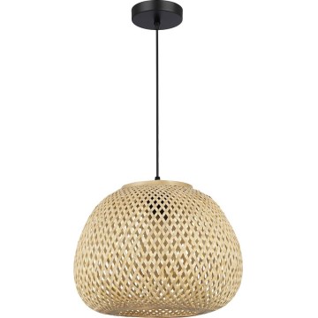 Luster na lanku PETRA 1xE27/15W/230V bambus