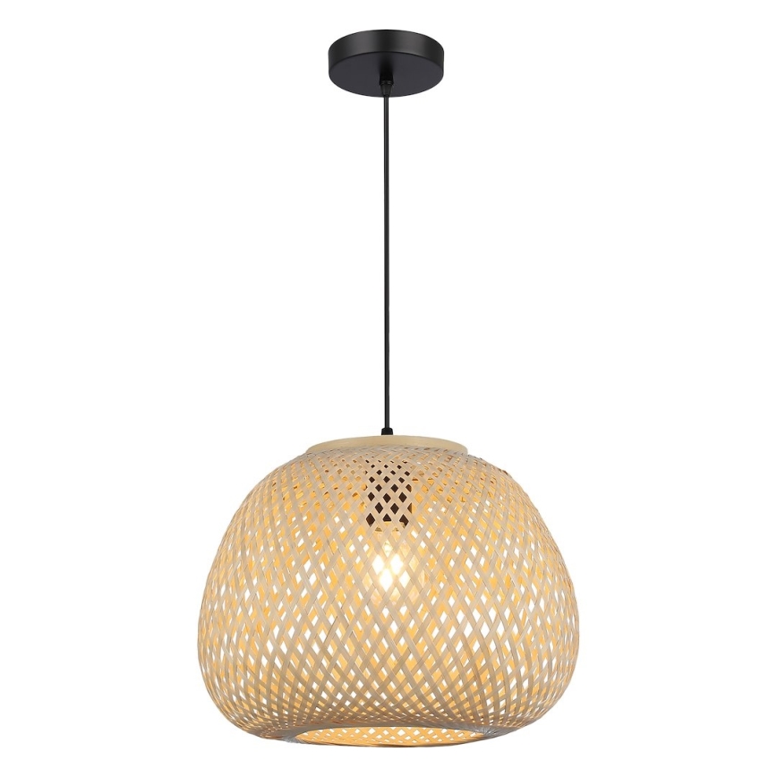 Luster na lanku PETRA 1xE27/15W/230V bambus