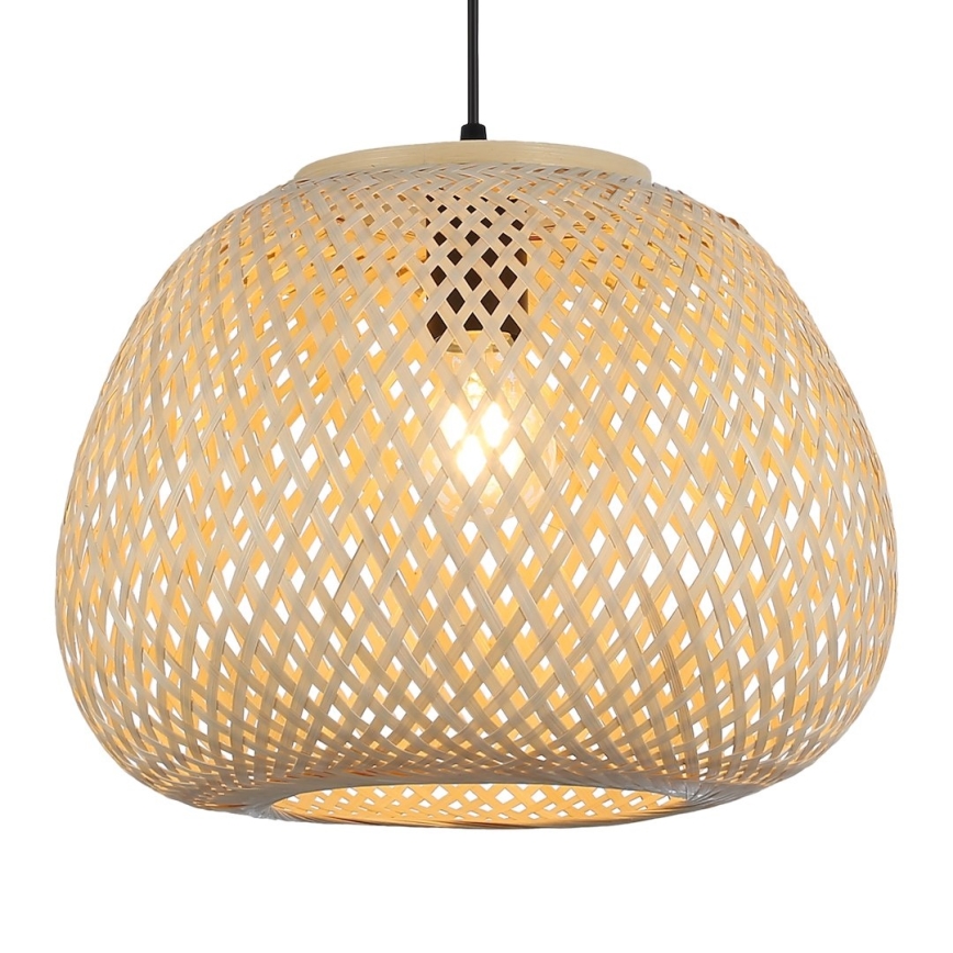 Luster na lanku PETRA 1xE27/15W/230V bambus