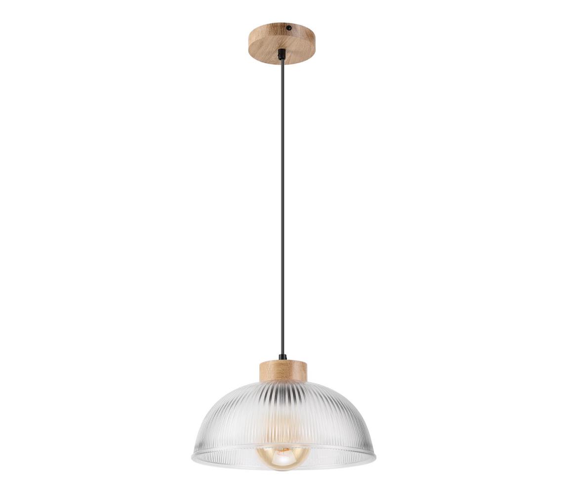 Luster na lanku PIA 1xE27/60W/230V pr. 30 cm dub LM-1.313/DĄB