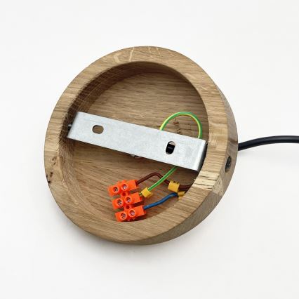 Luster na lanku PIA 1xE27/60W/230V pr. 30 cm dub