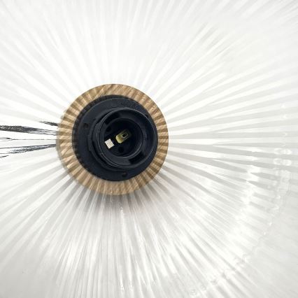 Luster na lanku PIA 1xE27/60W/230V pr. 30 cm dub