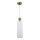 Luster na lanku PIEGA 1xE14/40W/230V mosadz/biela