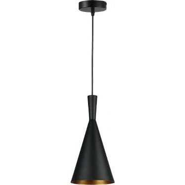 Luster na lanku PINIO 1xE27/60W/230V pr. 19 cm čierna