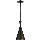 Luster na lanku PINIO 1xE27/60W/230V pr. 19 cm čierna