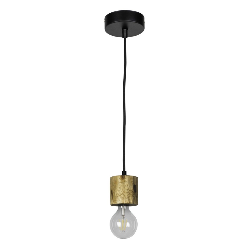 Luster na lanku PINO 1xE27/60W/230V borovica