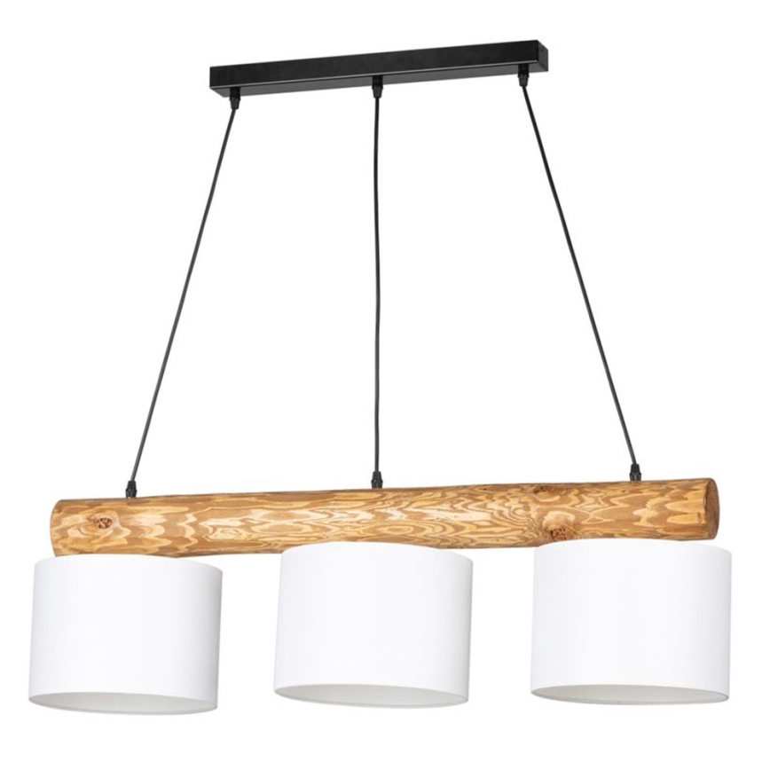 Luster na lanku PINO MIX 3xE27/40W/230V borovica