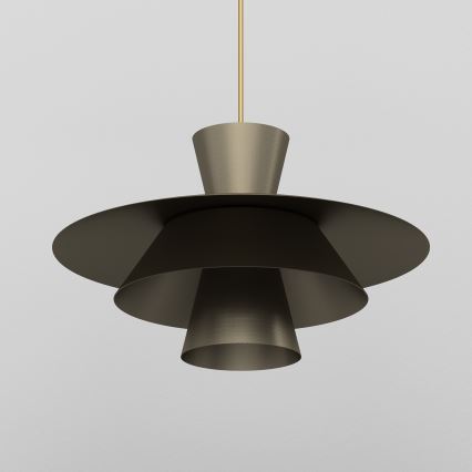 Luster na lanku PLATO 1xE27/15W/230V bronzový