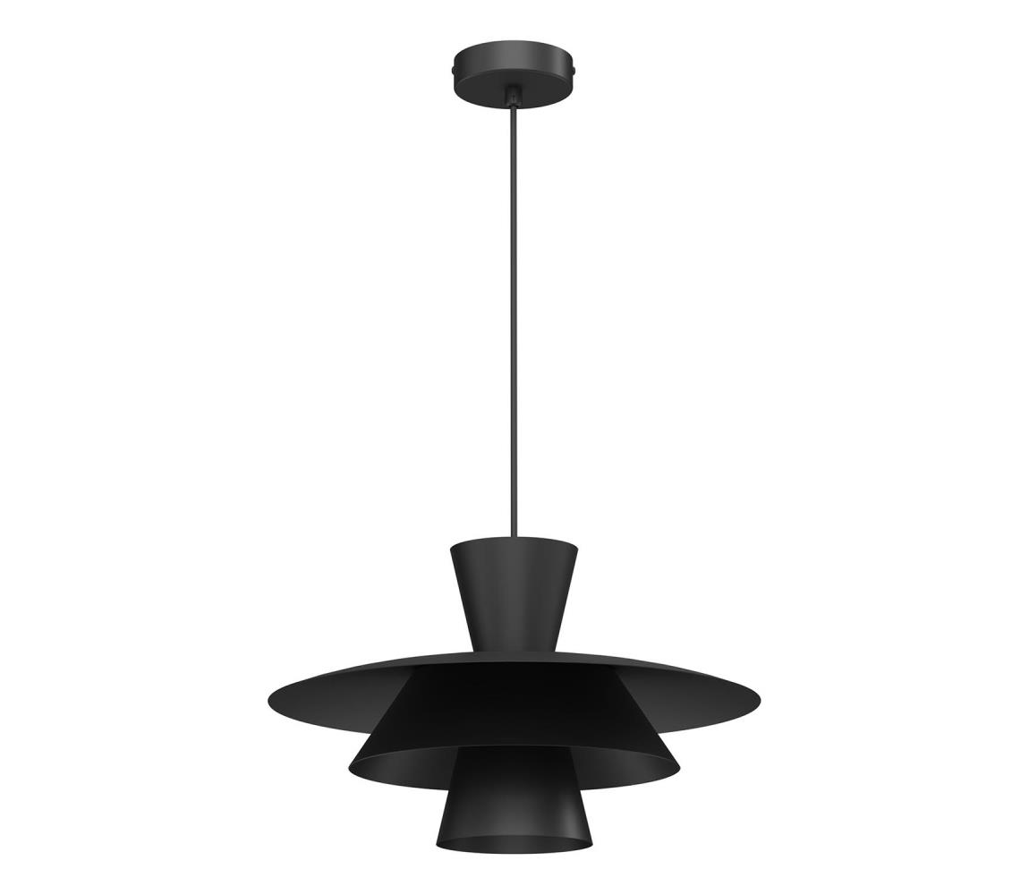 Luster na lanku PLATO 1xE27/15W/230V čierna 4486
