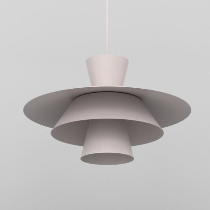 Luster na lanku PLATO 1xE27/15W/230V krémový