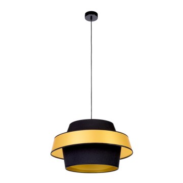Luster na lanku PRETO GOLD 1xE27/60W/230V