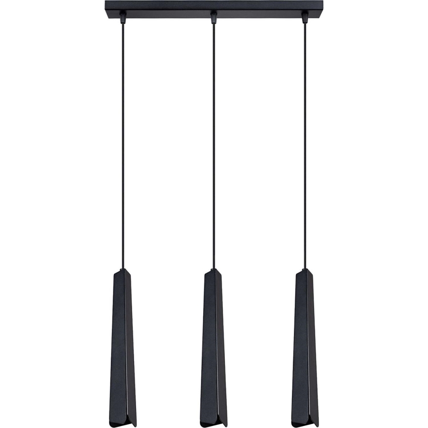 Luster na lanku PRYSM 3xG9/8W/230V čierna
