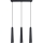 Luster na lanku PRYSM 3xG9/8W/230V čierna