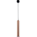 Luster na lanku PUNTO 1xGU10/9W/230V ružové zlato