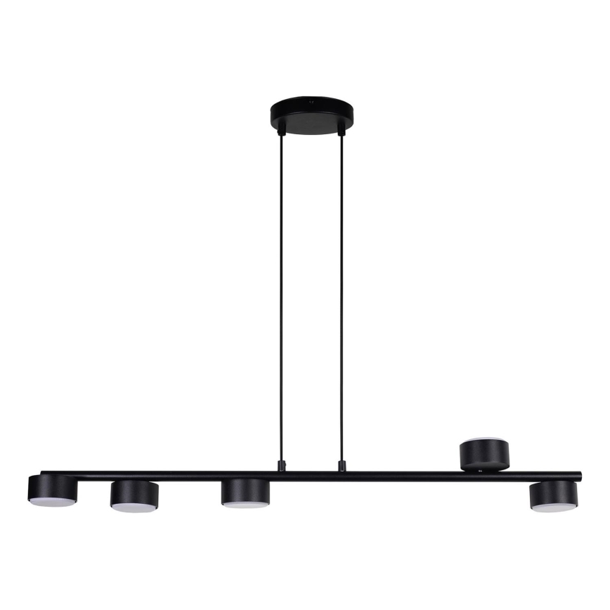 Luster na lanku PUNTO 5xGX53/12W/230V čierna