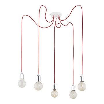 Luster na lanku QUALLE 5xE27/60W/230V
