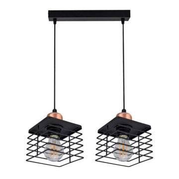 Luster na lanku QUATRI 2xE27/60W/230V
