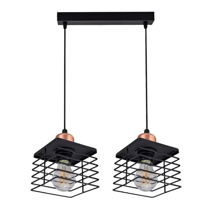 Luster na lanku QUATRI 2xE27/60W/230V
