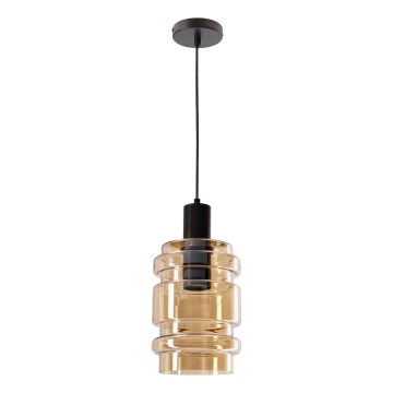 Luster na lanku RADON 1xE27/40W/230V dymovo-béžový