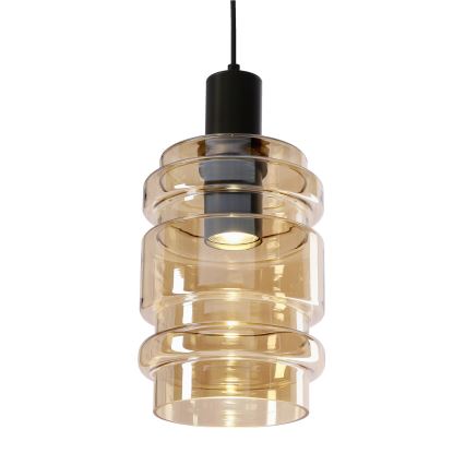Luster na lanku RADON 1xE27/40W/230V dymovo-béžový